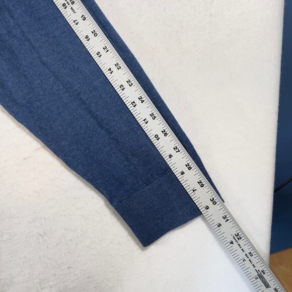 Foundry Supply Co V Neck Sweater Men 4XLT TALL Pullover Blue Biz Casual Golf - Picture 7 of 10